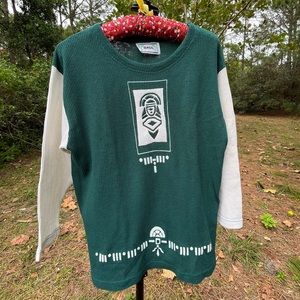 Basil dark green small, long sleeve shirt